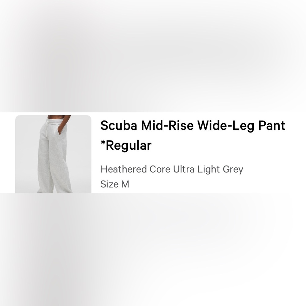 Lululemon Scuba Wide Leg Pant